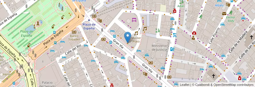 Mapa de ubicacion de Café & Té en 스페인, Comunidad De Madrid, Comunidad De Madrid, Área Metropolitana De Madrid Y Corredor Del Henares, 마드리드.