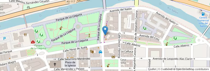 Mapa de ubicacion de Cafe Toyfe en Espanha, Astúrias, Astúrias, Samartín Del Rei Aurelio.