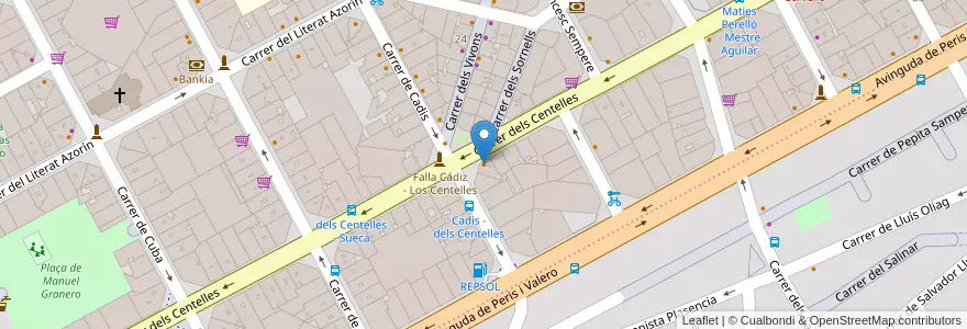 Mapa de ubicacion de Café Valiente en スペイン, バレンシア州, València / Valencia, Comarca De València, València.