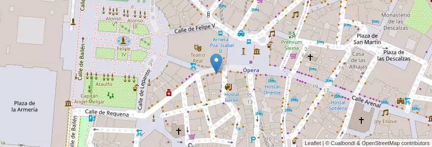 Mapa de ubicacion de Café Vergara en Spain, Community Of Madrid, Community Of Madrid, Área Metropolitana De Madrid Y Corredor Del Henares, Madrid.
