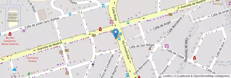 Mapa de ubicacion de Café Weekend en Espanha, Aragão, Saragoça, Zaragoza, Saragoça.
