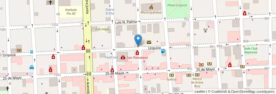 Mapa de ubicacion de Café y Helado en Аргентина, Междуречье, Departamento Gualeguaychú, Gualeguaychú, Gualeguaychú, Distrito Costa Uruguay Sur.