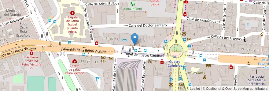 Mapa de ubicacion de Café y Té en Espanha, Comunidade De Madrid, Comunidade De Madrid, Área Metropolitana De Madrid Y Corredor Del Henares, Madrid.