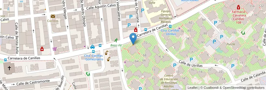 Mapa de ubicacion de Café Yohana Bar en 스페인, Comunidad De Madrid, Comunidad De Madrid, Área Metropolitana De Madrid Y Corredor Del Henares, 마드리드.