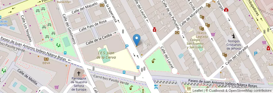 Mapa de ubicacion de Café Ziryab en スペイン, マドリード州, Comunidad De Madrid, Área Metropolitana De Madrid Y Corredor Del Henares, Madrid.