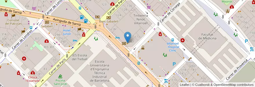 Mapa de ubicacion de Cafe365 en İspanya, Catalunya, Barcelona, Barcelonès, Barcelona.