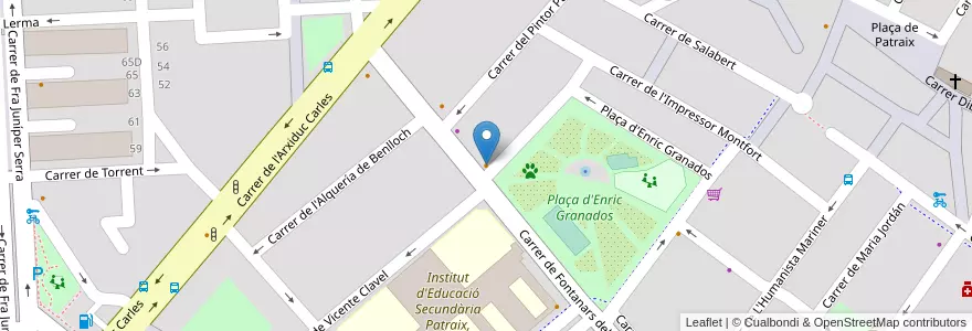Mapa de ubicacion de Cafetal Club en スペイン, バレンシア州, València / Valencia, Comarca De València, València.