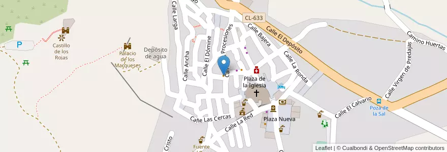 Mapa de ubicacion de Cafetería en España, Castilla Y León, Burgos, La Bureba, Poza De La Sal.