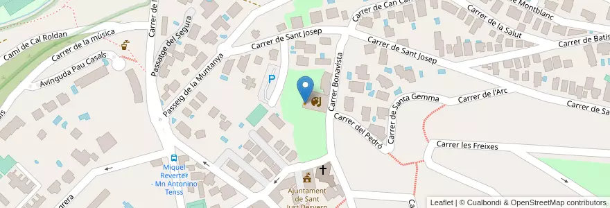 Mapa de ubicacion de Cafeteria en Spain, Catalonia, Barcelona, Baix Llobregat, Sant Just Desvern.