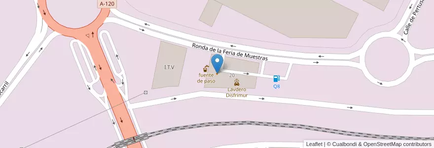 Mapa de ubicacion de Cafeteria en 西班牙, Aragón, 萨拉戈萨, Zaragoza, 萨拉戈萨.