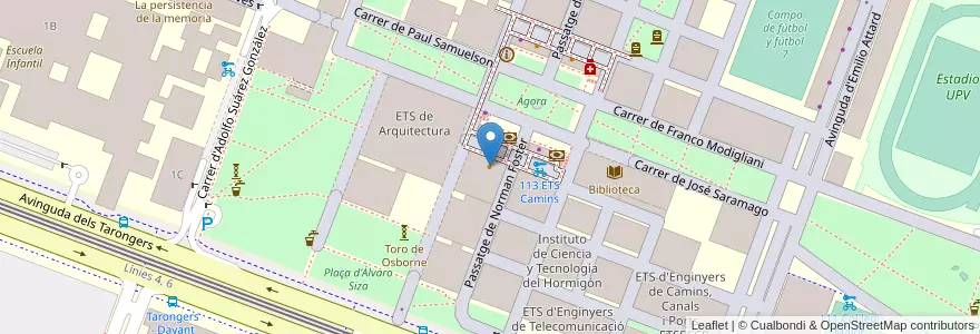Mapa de ubicacion de Cafetería Agora en Espagne, Communauté Valencienne, Valence, Comarca De València, Valence.