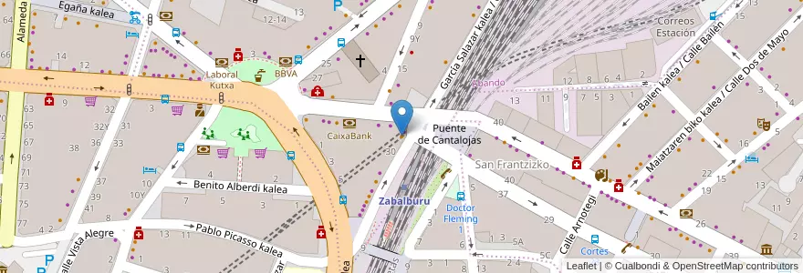 Mapa de ubicacion de Cafeteria Al Hoceima en Spanje, Baskenland, Biskaje, Bilboaldea, Bilbao.