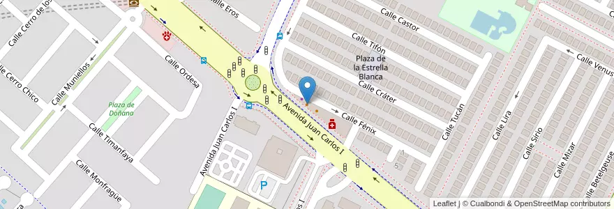 Mapa de ubicacion de Cafetería Andi NV en إسبانيا, منطقة مدريد, منطقة مدريد, Área Metropolitana De Madrid Y Corredor Del Henares, Getafe.