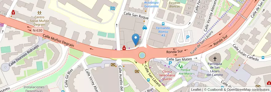 Mapa de ubicacion de Cafetería Arlequín en Spanje, Asturië, Asturië, Oviedo.