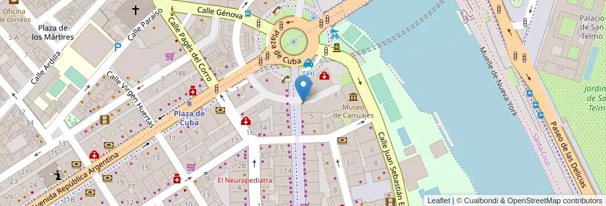 Mapa de ubicacion de Cafetería Asunción 3 en Sepanyol, Andalucía, Sevilla, Sevilla.