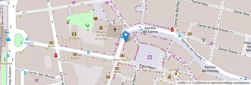 Mapa de ubicacion de Cafeteria Ausa en Espanha, Catalunha, Barcelona, Osona, Vic.