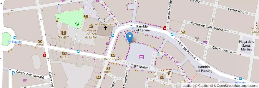Mapa de ubicacion de Cafeteria Ausa en 스페인, Catalunya, Barcelona, Osona, Vic.