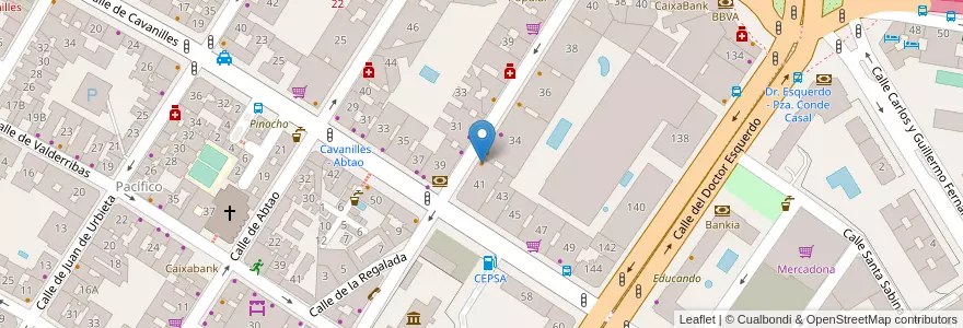 Mapa de ubicacion de Cafetería Bar Serrano en Испания, Мадрид, Мадрид, Área Metropolitana De Madrid Y Corredor Del Henares, Мадрид.