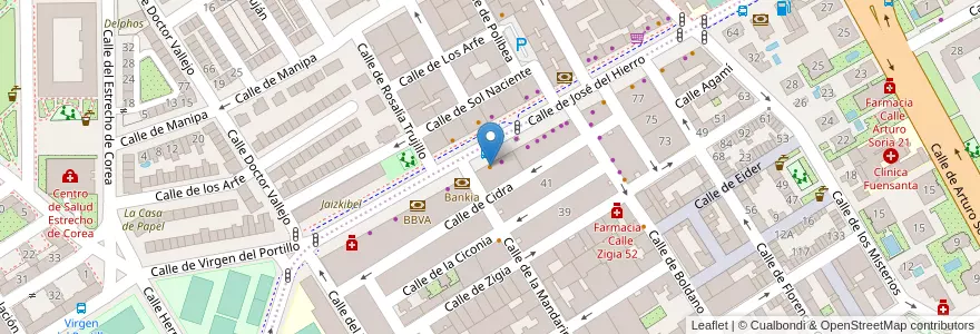 Mapa de ubicacion de Cafetería Barrera en Испания, Мадрид, Мадрид, Área Metropolitana De Madrid Y Corredor Del Henares, Мадрид.