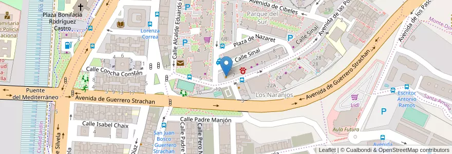 Mapa de ubicacion de Cafetería Bermúdez en Spain, Andalusia, Malaga, Málaga-Costa Del Sol, Málaga.