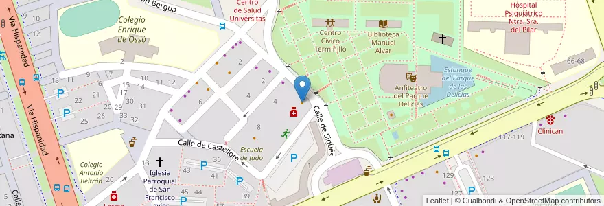 Mapa de ubicacion de Cafetería Boca2 en Spanien, Aragonien, Saragossa, Zaragoza, Saragossa.