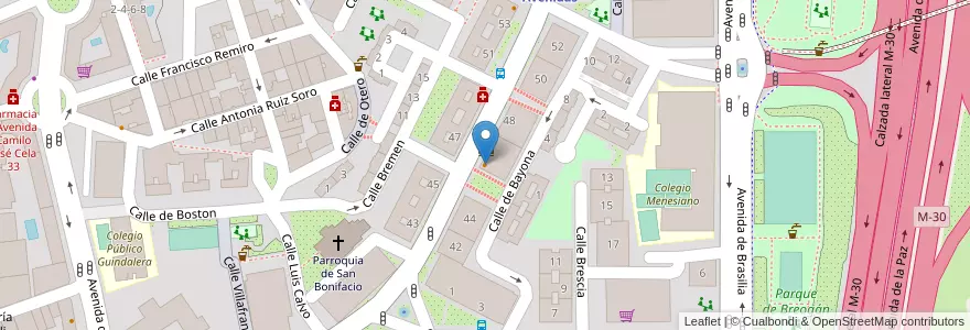 Mapa de ubicacion de Cafetería Bruselas en Испания, Мадрид, Мадрид, Área Metropolitana De Madrid Y Corredor Del Henares, Мадрид.
