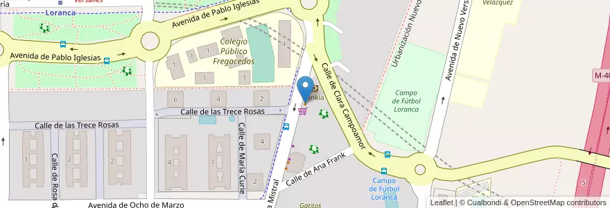 Mapa de ubicacion de Cafetería Bureo en 西班牙, Comunidad De Madrid, Comunidad De Madrid, Área Metropolitana De Madrid Y Corredor Del Henares, Fuenlabrada.