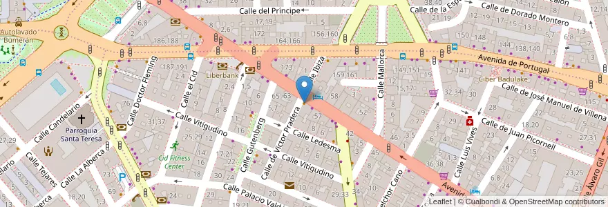 Mapa de ubicacion de Cafetería Burgo en إسبانيا, قشتالة وليون, شلمنقة, دائرة شلمنقة, شلمنقة.