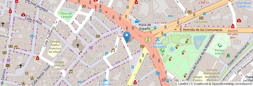 Mapa de ubicacion de Cafetería Carol´s en España, Castilla Y León, Salamanca, Campo De Salamanca, Salamanca.