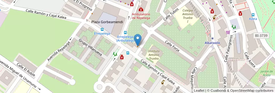 Mapa de ubicacion de Cafetería CB en Espagne, Pays Basque Autonome, Biscaye, Grand-Bilbao, Portugalete.