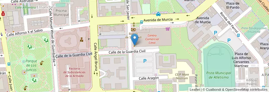 Mapa de ubicacion de Cafetería Cénit en スペイン, ムルシア州, ムルシア州, Campo De Cartagena Y Mar Menor, Cartagena.