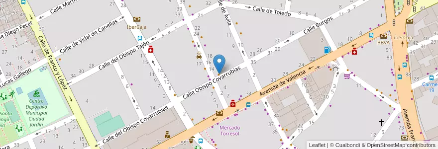 Mapa de ubicacion de Cafetería Cervecería Arkadia en Spain, Aragon, Zaragoza, Zaragoza, Zaragoza.