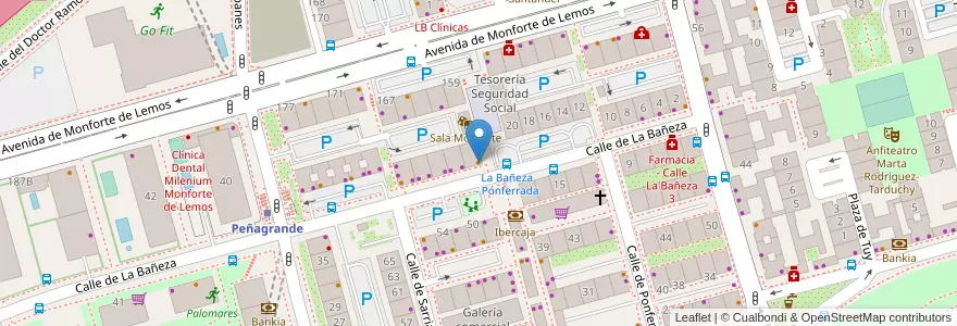 Mapa de ubicacion de Cafeteria Cerveceria Conde en Spagna, Comunidad De Madrid, Comunidad De Madrid, Área Metropolitana De Madrid Y Corredor Del Henares, Madrid.