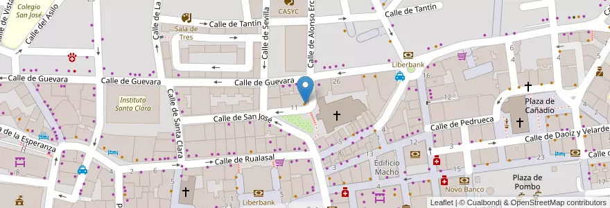 Mapa de ubicacion de Cafeteria Chema en Spagna, Cantabria, Cantabria, Santander, Santander.