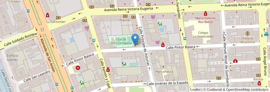 Mapa de ubicacion de Cafetería Class en Испания, Región De Murcia, Región De Murcia, Campo De Cartagena Y Mar Menor, Cartagena.