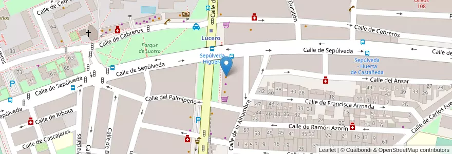 Mapa de ubicacion de Cafetería C.P.K. en Spagna, Comunidad De Madrid, Comunidad De Madrid, Área Metropolitana De Madrid Y Corredor Del Henares, Madrid.