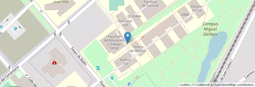 Mapa de ubicacion de Cafetería de Educación en Sepanyol, Castilla Y León, Valladolid, Valladolid.