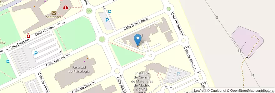 Mapa de ubicacion de Cafetería del CNB en Испания, Мадрид, Мадрид, Área Metropolitana De Madrid Y Corredor Del Henares, Мадрид.