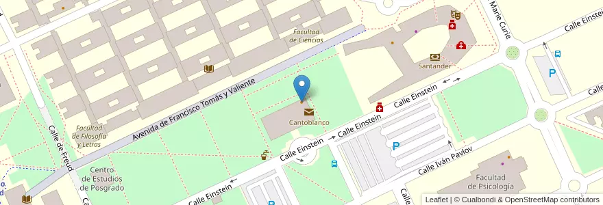 Mapa de ubicacion de Cafetería del Rectorado en Spagna, Comunidad De Madrid, Comunidad De Madrid, Área Metropolitana De Madrid Y Corredor Del Henares, Madrid.