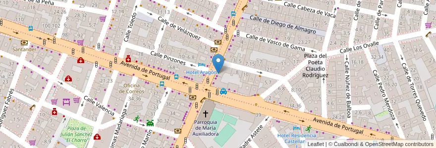 Mapa de ubicacion de Cafetería Don Miguel en Espagne, Castille-Et-León, Salamanque, Campo De Salamanca, Salamanque.