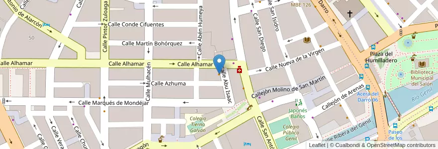 Mapa de ubicacion de Cafetería Dorian Churreria en 西班牙, 安达鲁西亚, Granada, Comarca De La Vega De Granada, Granada.
