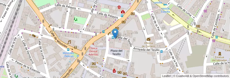 Mapa de ubicacion de Cafetería Eclipse en Spain, Community Of Madrid, Community Of Madrid, Área Metropolitana De Madrid Y Corredor Del Henares, Fuenlabrada.