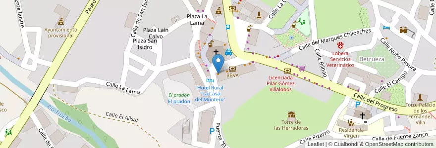 Mapa de ubicacion de Cafetería El Arco en Испания, Кастилия И Леон, Бургос, Las Merindades, Espinosa De Los Monteros.