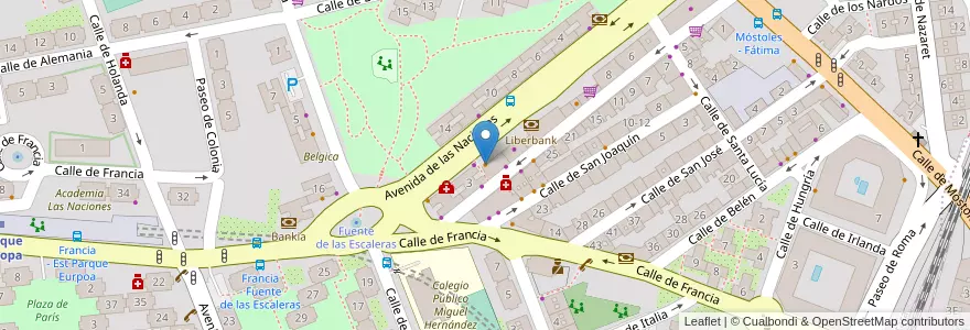 Mapa de ubicacion de Cafetería El Dorado en España, Comunidad De Madrid, Comunidad De Madrid, Área Metropolitana De Madrid Y Corredor Del Henares, Fuenlabrada.
