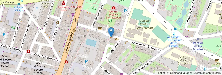Mapa de ubicacion de Cafetería El Parque en Sepanyol, Comunidad De Madrid, Comunidad De Madrid, Área Metropolitana De Madrid Y Corredor Del Henares, Fuenlabrada.