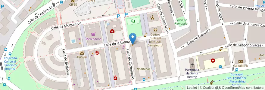 Mapa de ubicacion de Cafetería El Trébol en 스페인, Comunidad De Madrid, Comunidad De Madrid, Área Metropolitana De Madrid Y Corredor Del Henares, 마드리드.
