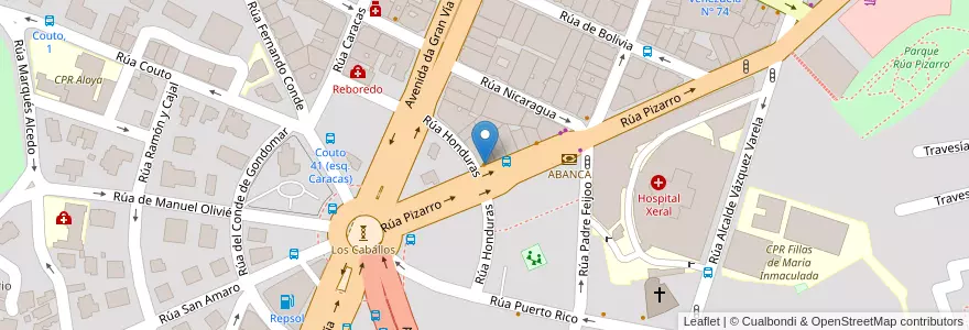 Mapa de ubicacion de Cafetería Equix en Spanien, Galicien, Pontevedra, Vigo, Vigo.