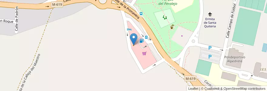 Mapa de ubicacion de Cafetería Feijoo en إسبانيا, منطقة مدريد, منطقة مدريد, Cuenca Del Guadarrama, Alpedrete.