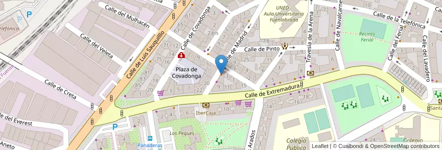 Mapa de ubicacion de Cafetería Ferrari en 스페인, Comunidad De Madrid, Comunidad De Madrid, Área Metropolitana De Madrid Y Corredor Del Henares, Fuenlabrada.