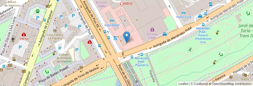Mapa de ubicacion de Cafeteria Fika en إسبانيا, منطقة بلنسية, فالنسيا, Comarca De València, فالنسيا.